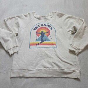 S Original Retro Band (from Anthropologie) Ski Aspen pullover sweatshirt